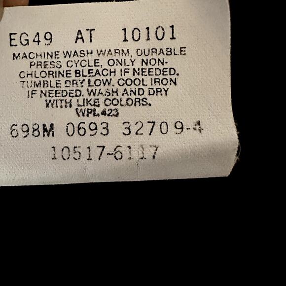 Vintage Levi's Bootcut Pants Wrinkle Resistant 80s Navy Blue 42x32 - Picture 3 of 4